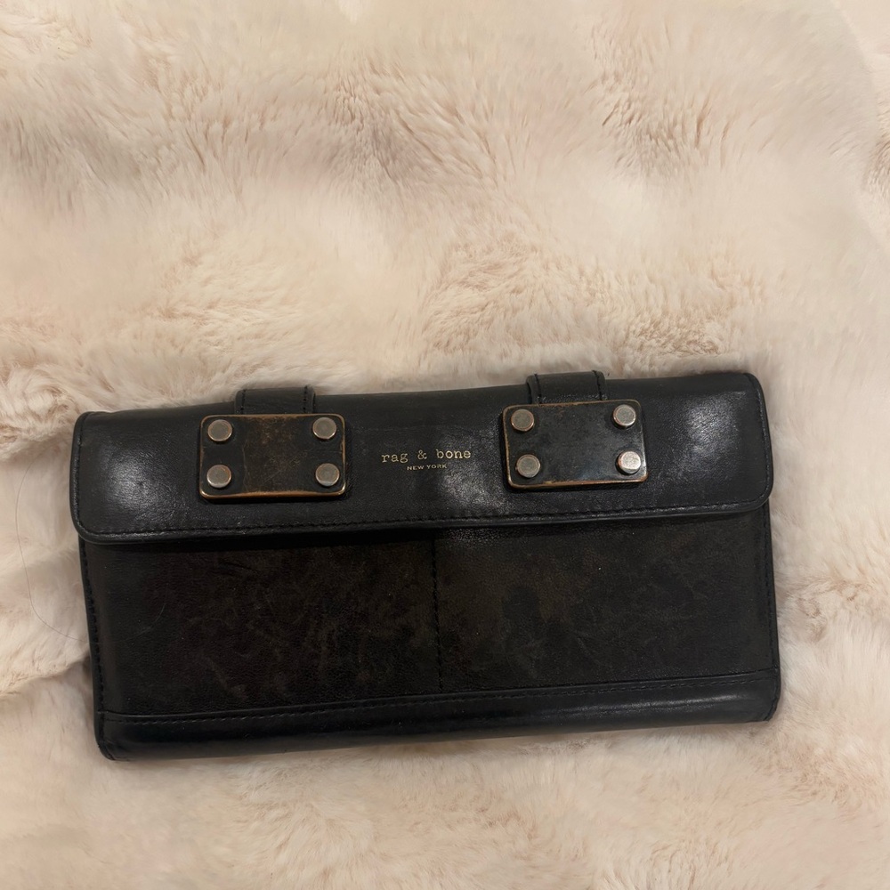 Rag & Bone Black Leather Wallet